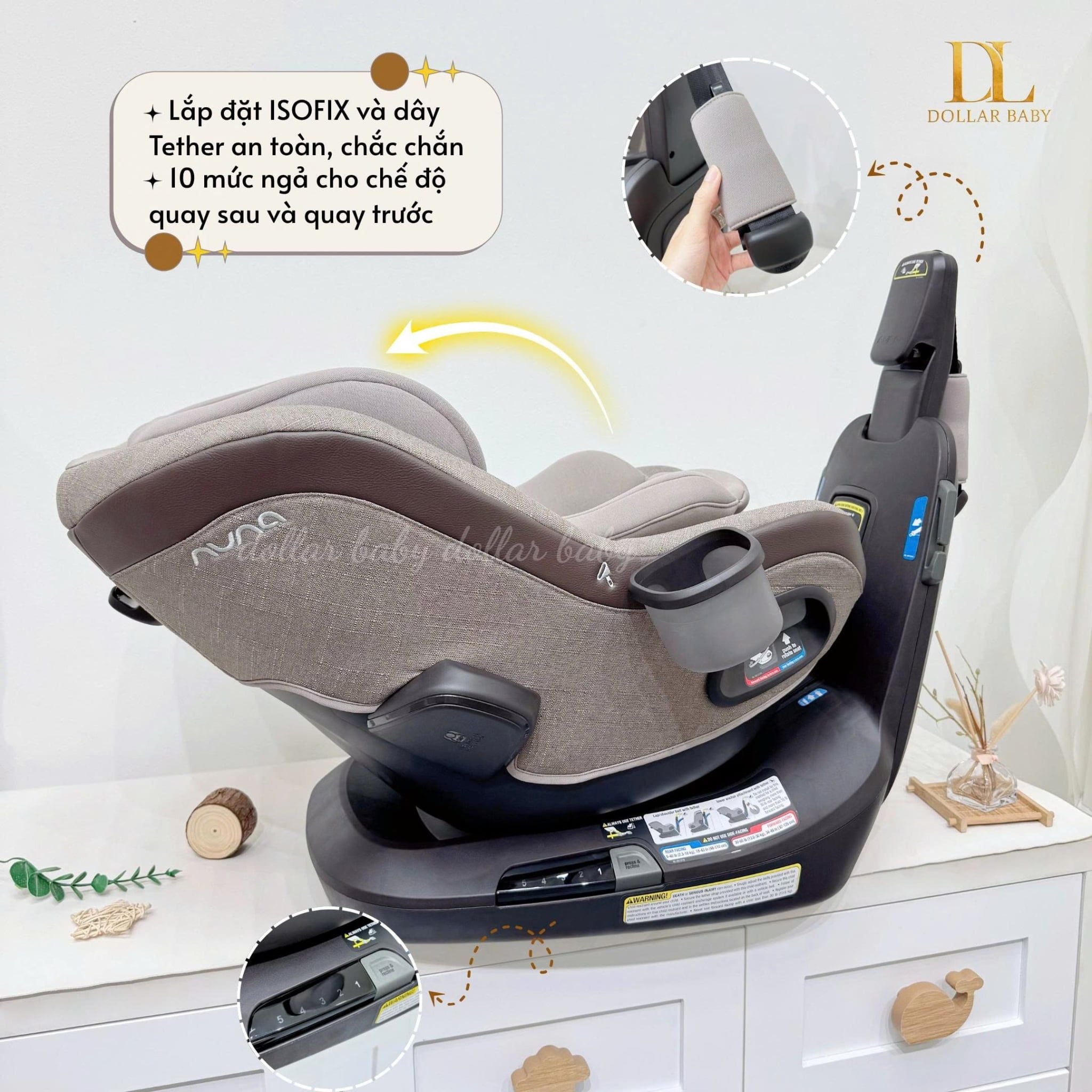  NUNA - Ghế Ô Tô REVV MAXX (45-124cm Tuổi) 