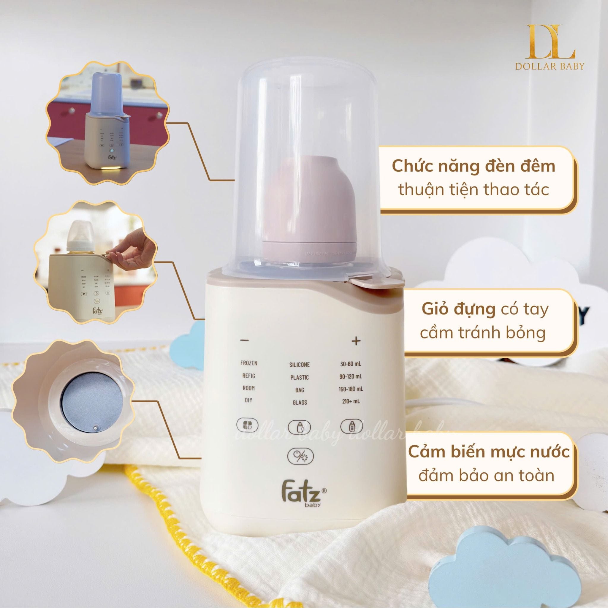  FATZ BABY - Máy hâm sữa tiệt trùng siêu tốc thông minh - Mono 11 plus 