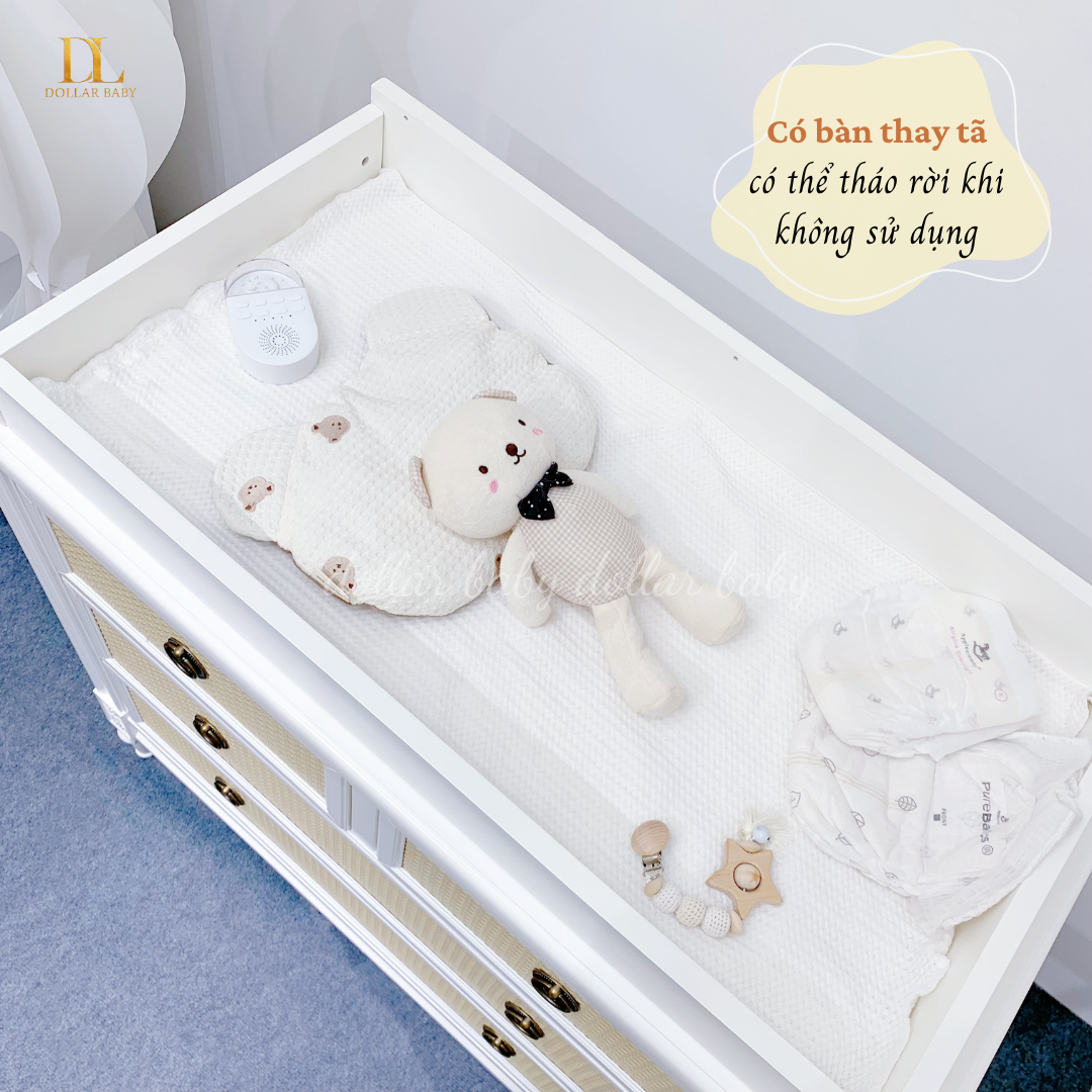  Tủ Gỗ Đựng Quần Áo Cho Bé Delta Madeline 