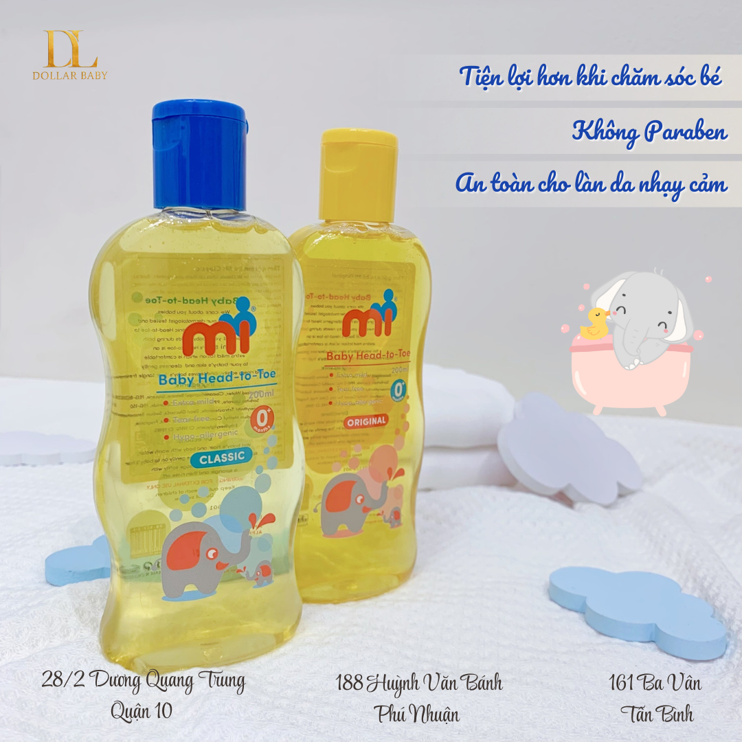  Sữa Tắm Gội Em Bé Mi Classic 