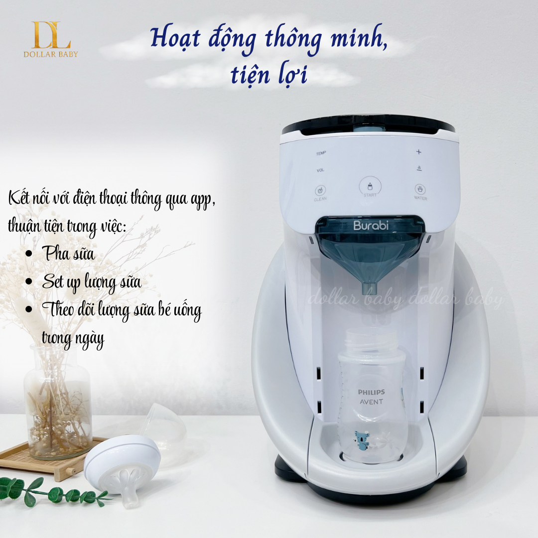  Máy pha sữa Burabi Plus (Phiên bản có kết nối Wifi) 