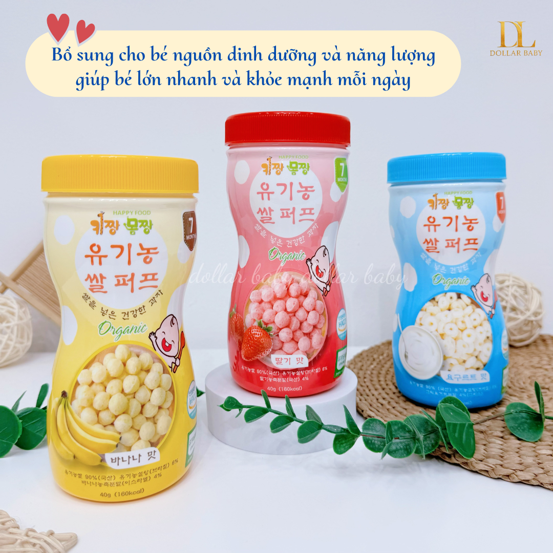  Bánh Gạo Bi Tan Organic Happy Food ( 7m+) 
