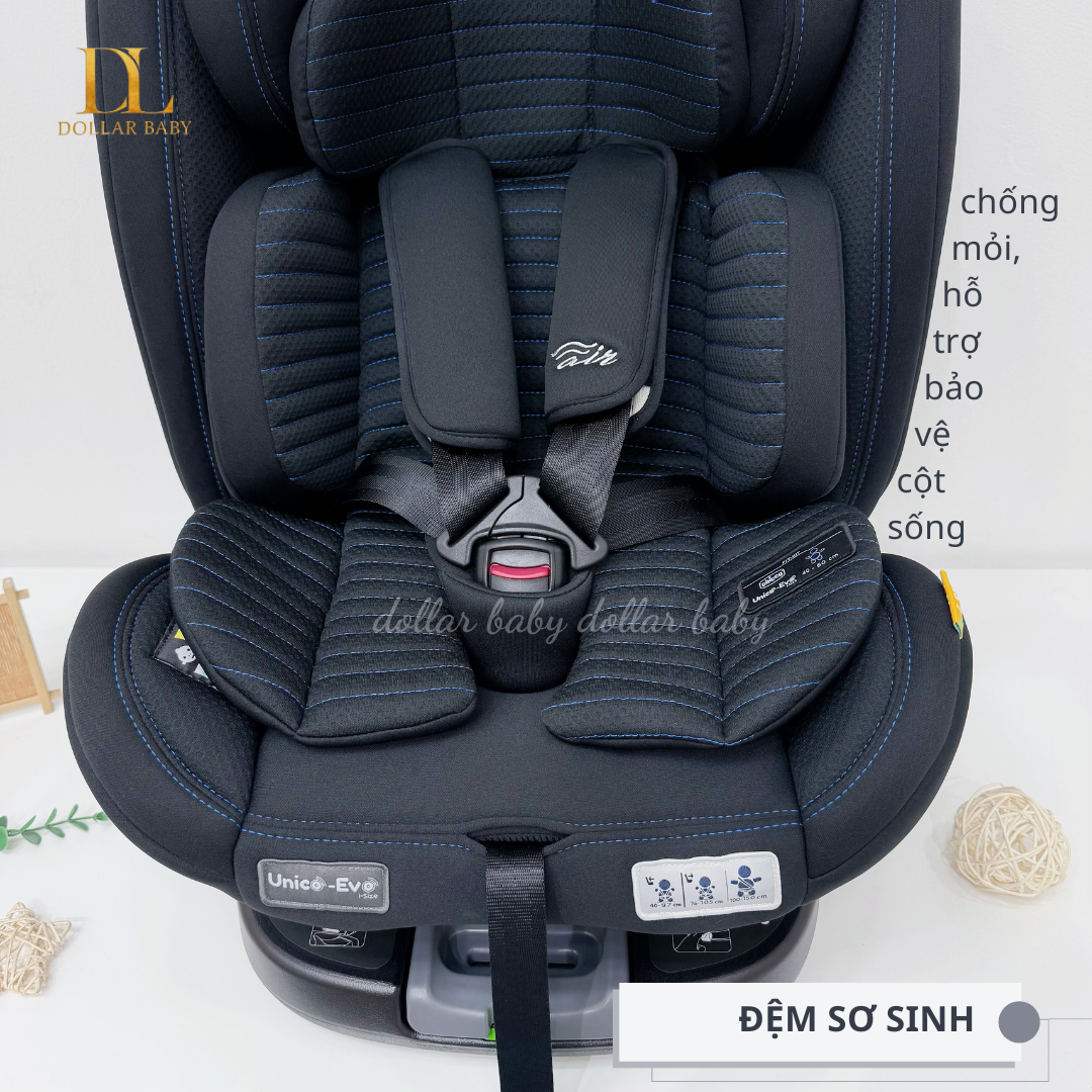  Ghế ô tô Chicco Unico Evo Air xoay 360˚ ISOFIX 