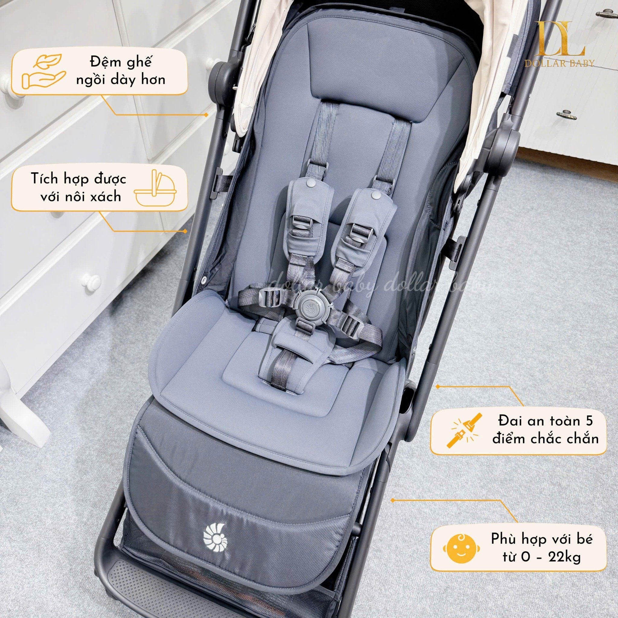  Xe đẩy gấp gọn Ergobaby Metro 3 