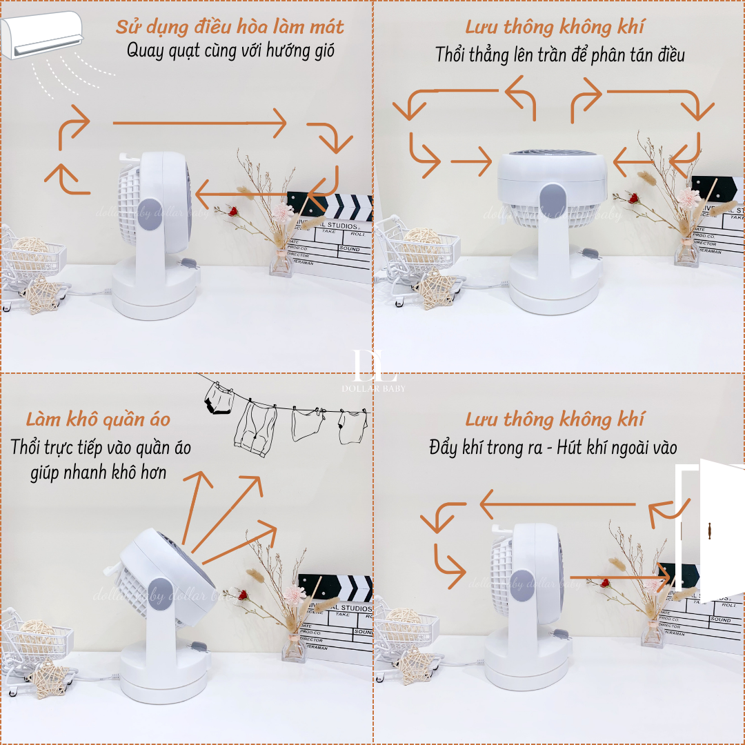  Quạt Đối Lưu Không Khí Iris Ohyama TAF-MKM10 