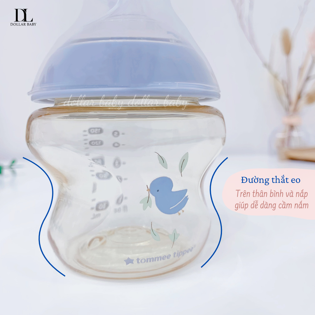  TOMMEE TIPPEE - Set 2 Bình Sữa PPSU Natural Start Hoạ Tiết 
