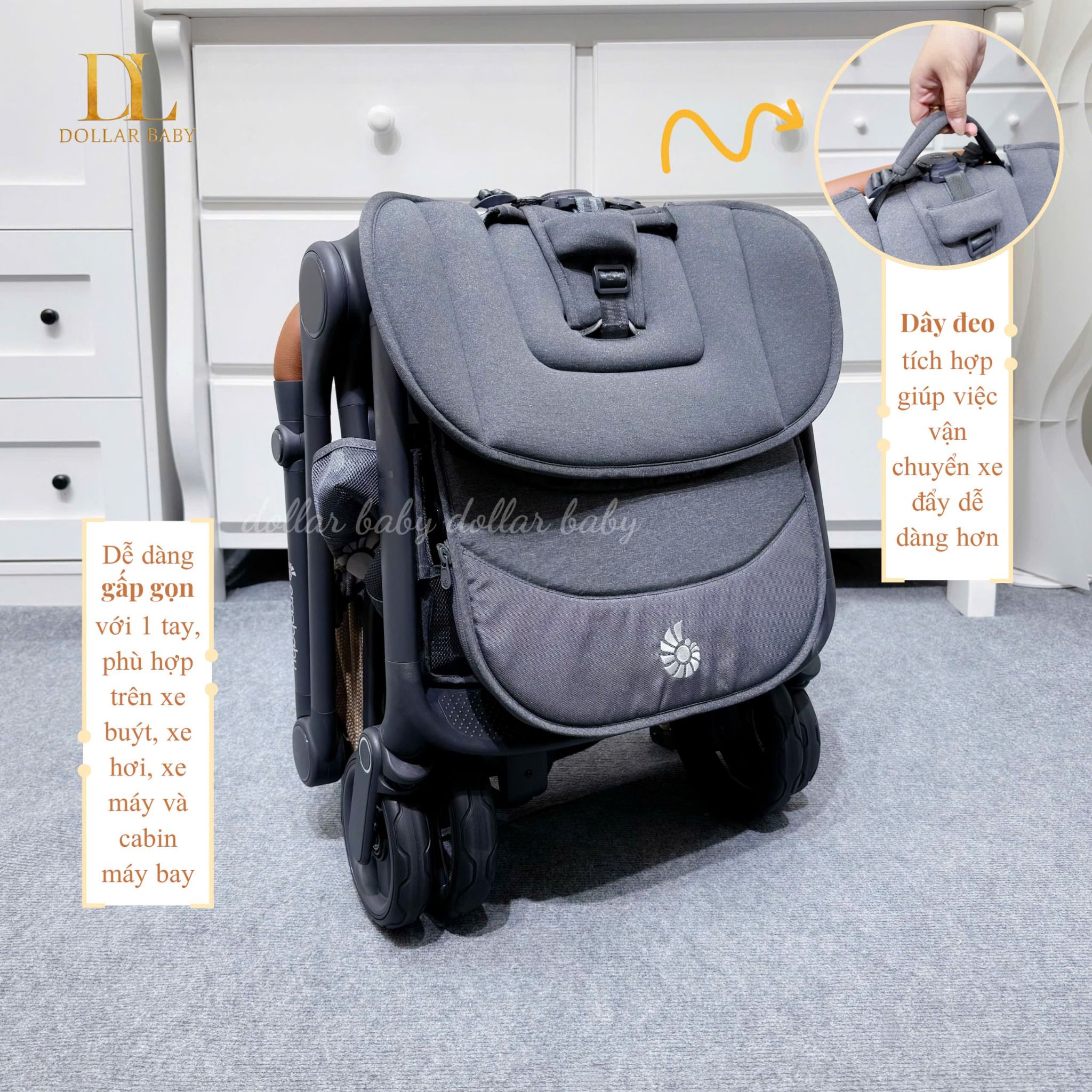  Xe đẩy gấp gọn Ergobaby Metro 3 Deluxe 