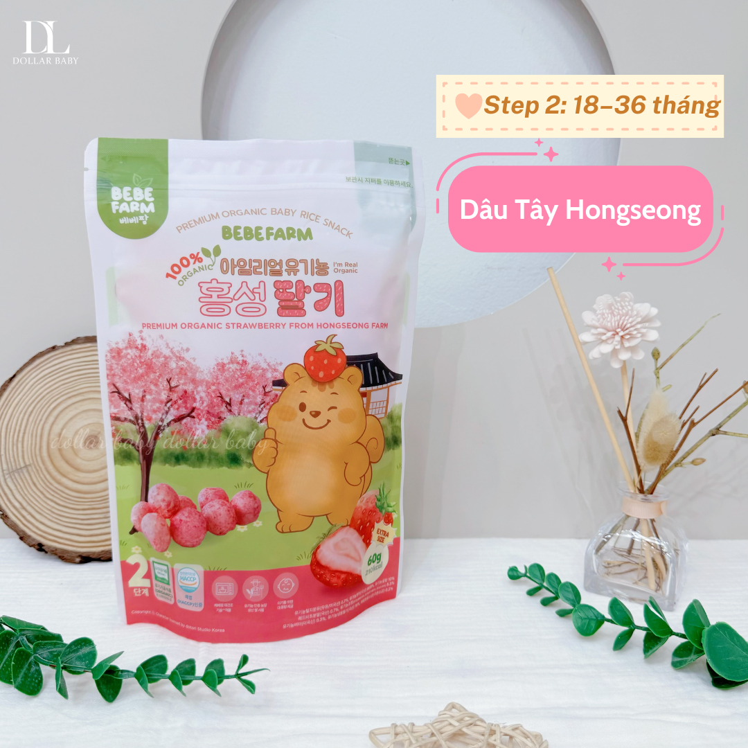  Bánh Ăn Dặm Bebefarm Hữu Cơ Organic 100% 