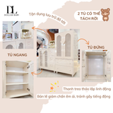  Tủ Gỗ Cánh Mây Tay Nắm Gấu 