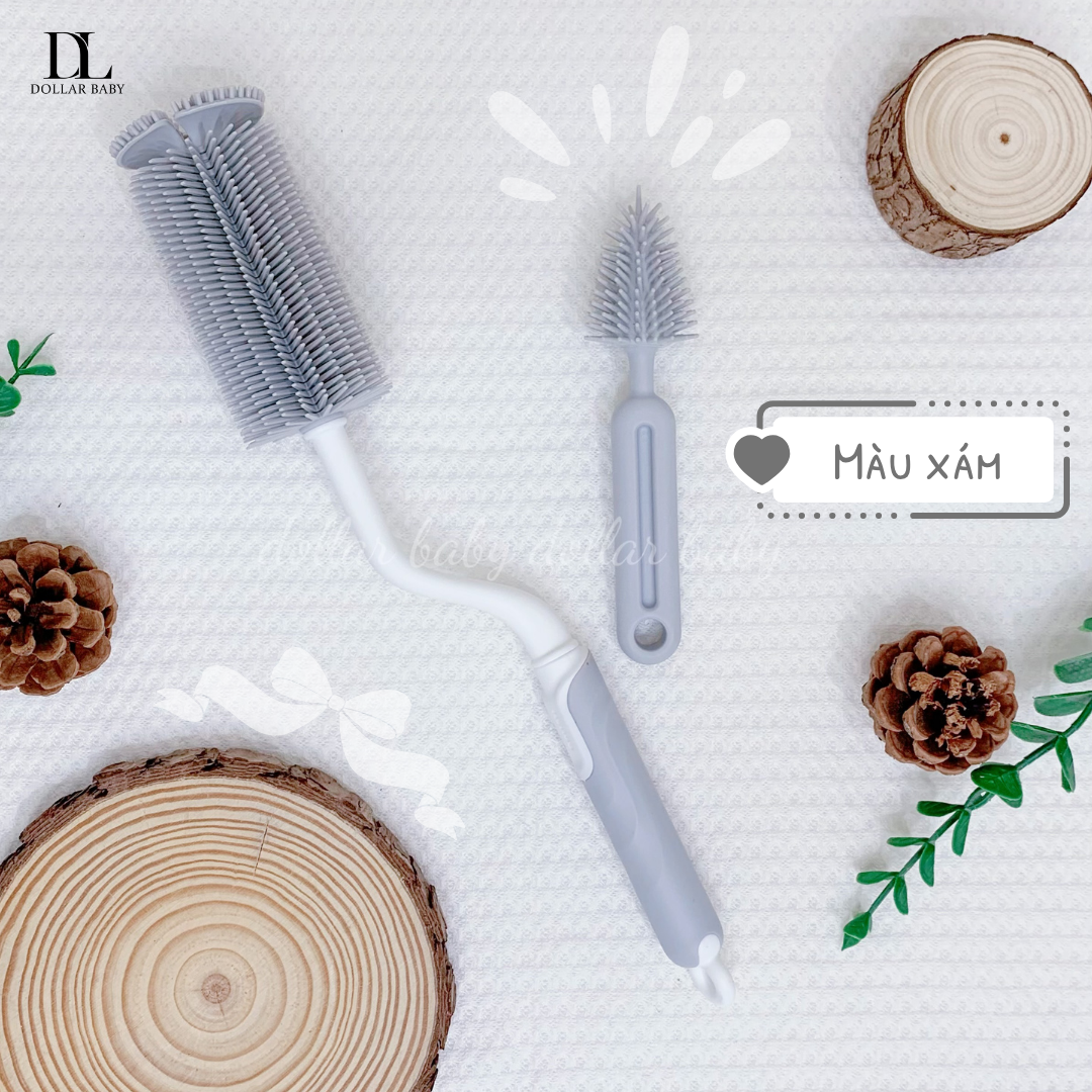  HONPER - Set 2 Cọ Rửa Bình Silicon 