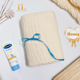  HRNEE - Khăn Xô Nhăn Muslin Size Đại 