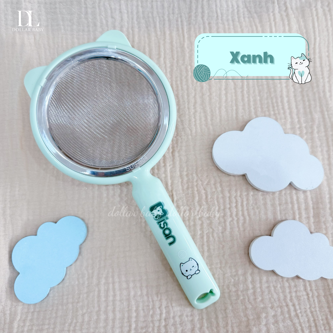  MISAN - Rây lọc cháo Kitty the chef - 11 cm inox 304 