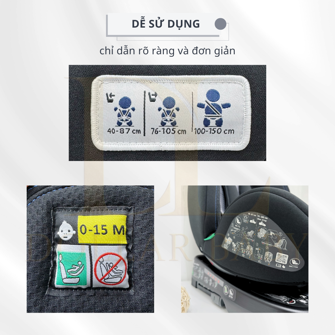  Ghế ô tô Chicco Unico Evo Air xoay 360˚ ISOFIX 