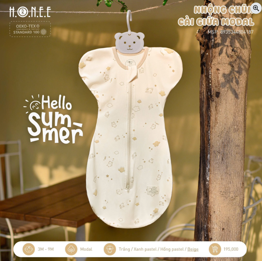  Nhộng Chũn Cài Giữa Modal HRNEE 