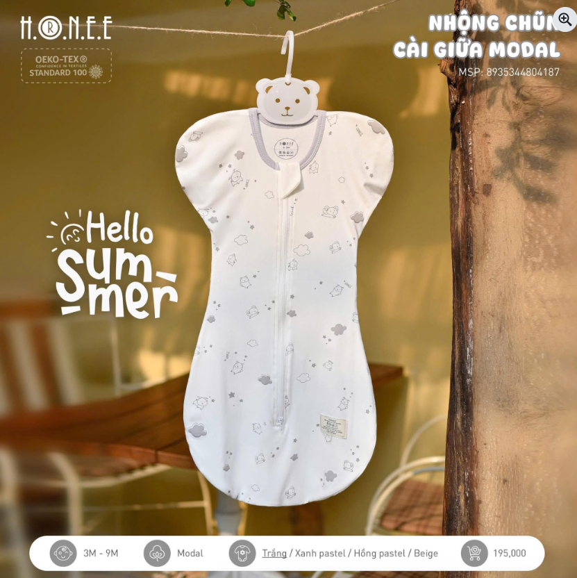  Nhộng Chũn Cài Giữa Modal HRNEE 