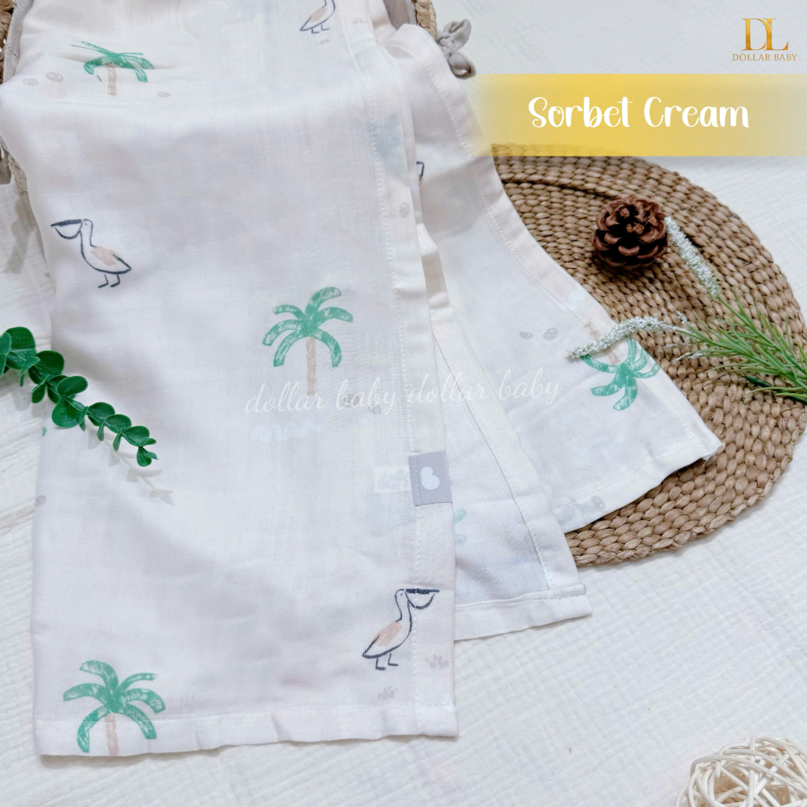  Chăn Gauze BAMBOOBEBE - Jungle Gauze Blanket_Tropical 