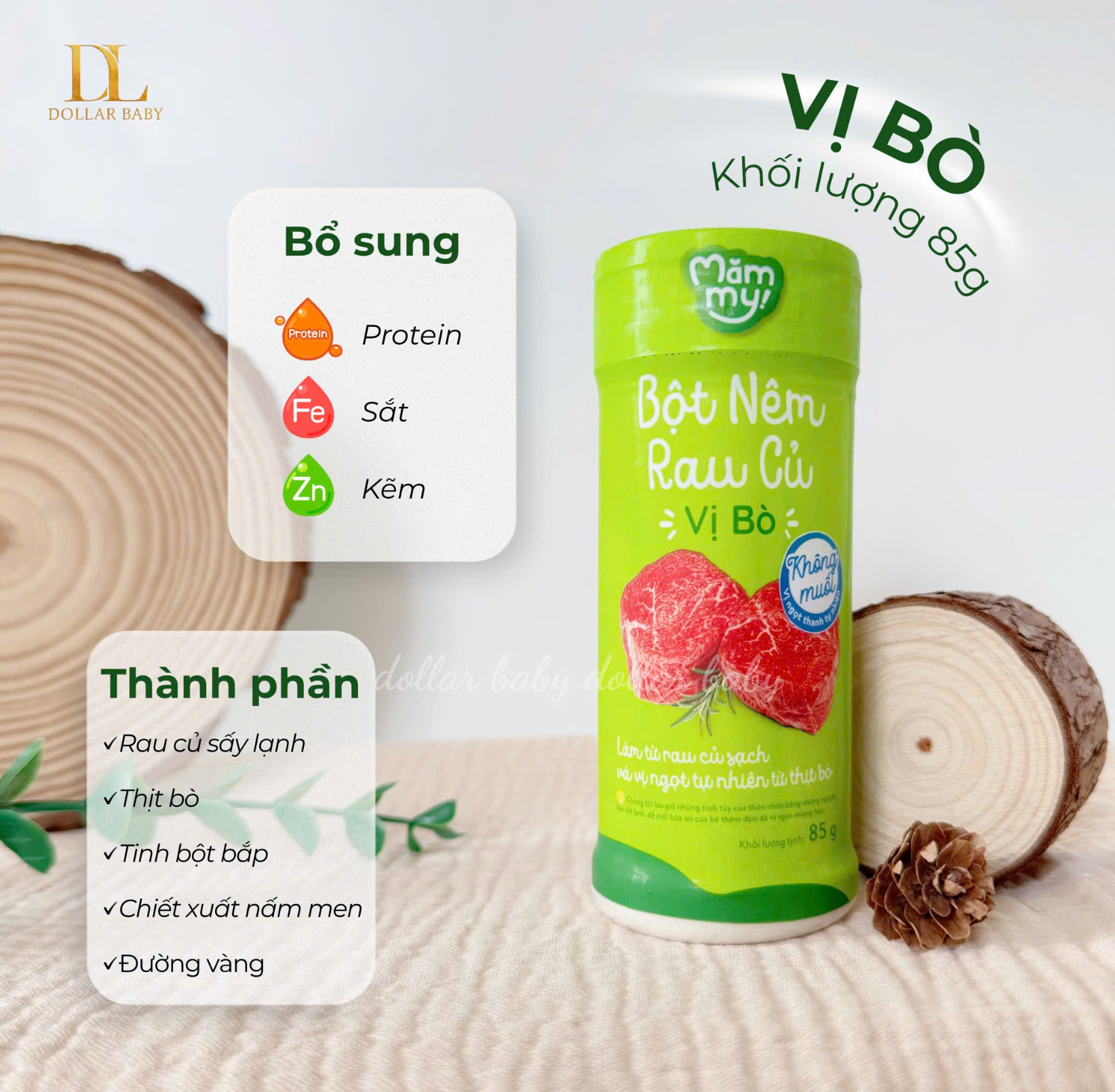  Bột nêm rau củ ăn dặm không muối Mămmy 