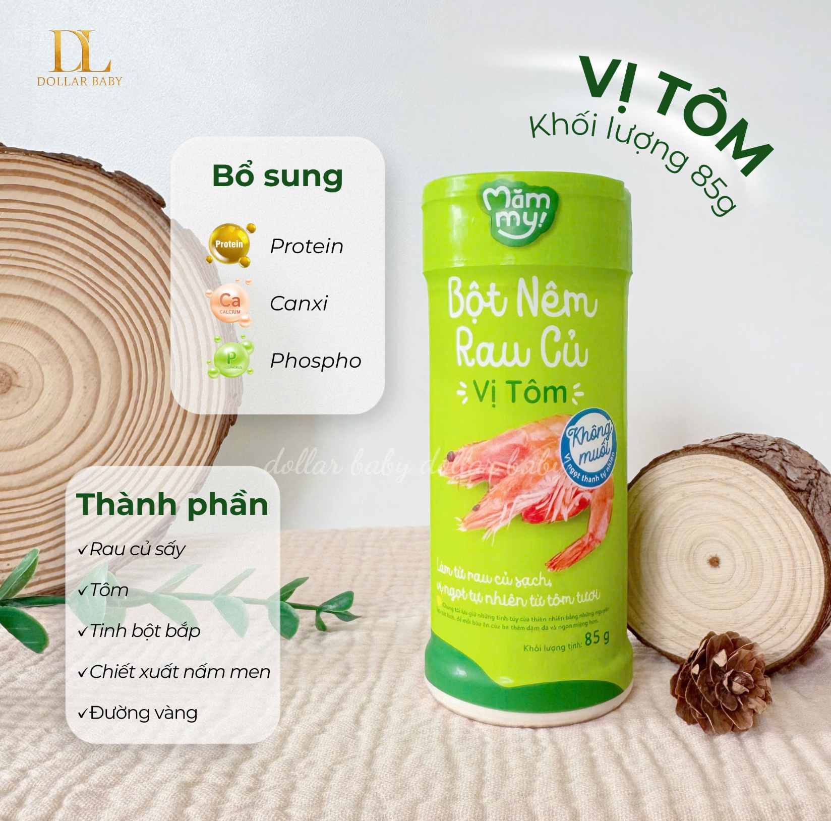  Bột nêm rau củ ăn dặm không muối Mămmy 