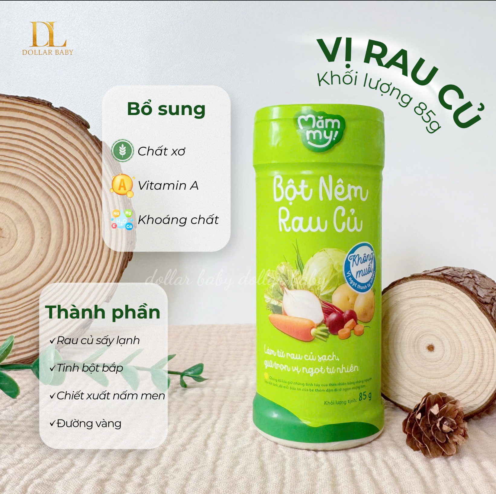  Bột nêm rau củ ăn dặm không muối Mămmy 