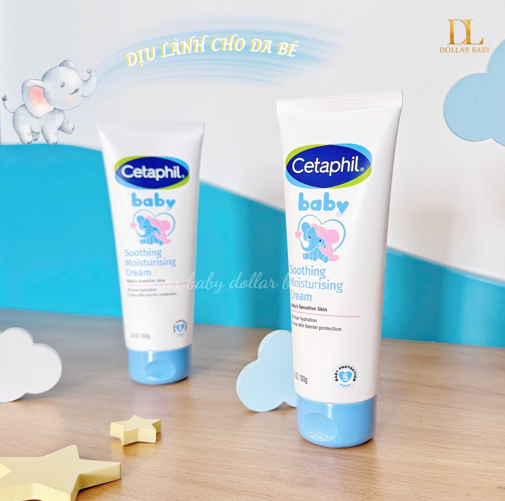  Kem dưỡng ẩm và làm dịu da bé CETAPHIL BABY SOOTHING MOISTURISING CREAM 