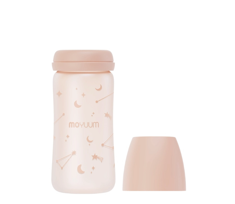  Bình sữa Thủy tinh tráng silicone Moyuum phiên bản Twinkle 