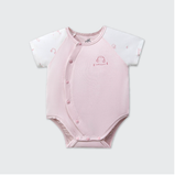  LA POMME - Body chip cộc tay nhiếp ảnh nhí trắng hồng 