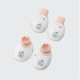  LA POMME - Set bao tay bao chân lễ hội vui nhộn trắng cam 