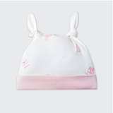  LA POMME - Mũ sơ sinh nhiếp ảnh nhí trắng hồng 