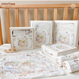  MOCHEE - Hộp 3 Khăn sữa Cotton 6 lớp Hoạ tiết Cổ tích 