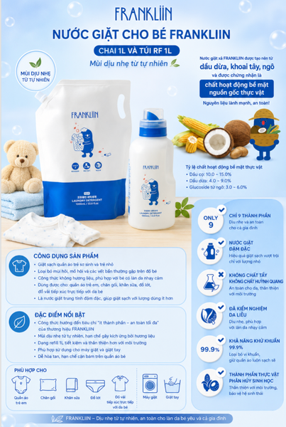  Nước giặt Frankliin cho bé 