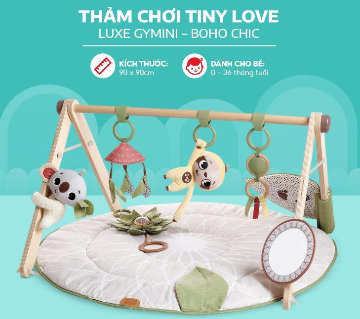  Thảm chơi Tiny Love Luxe Gymini – Boho Chic 