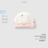  NOUS - Mũ Tròn Trắng Hoạ Tiết Cô Tiên Hồng 