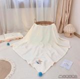  MONONA - Chăn Waffle Thêu Có Hạt Bông - MNN139 