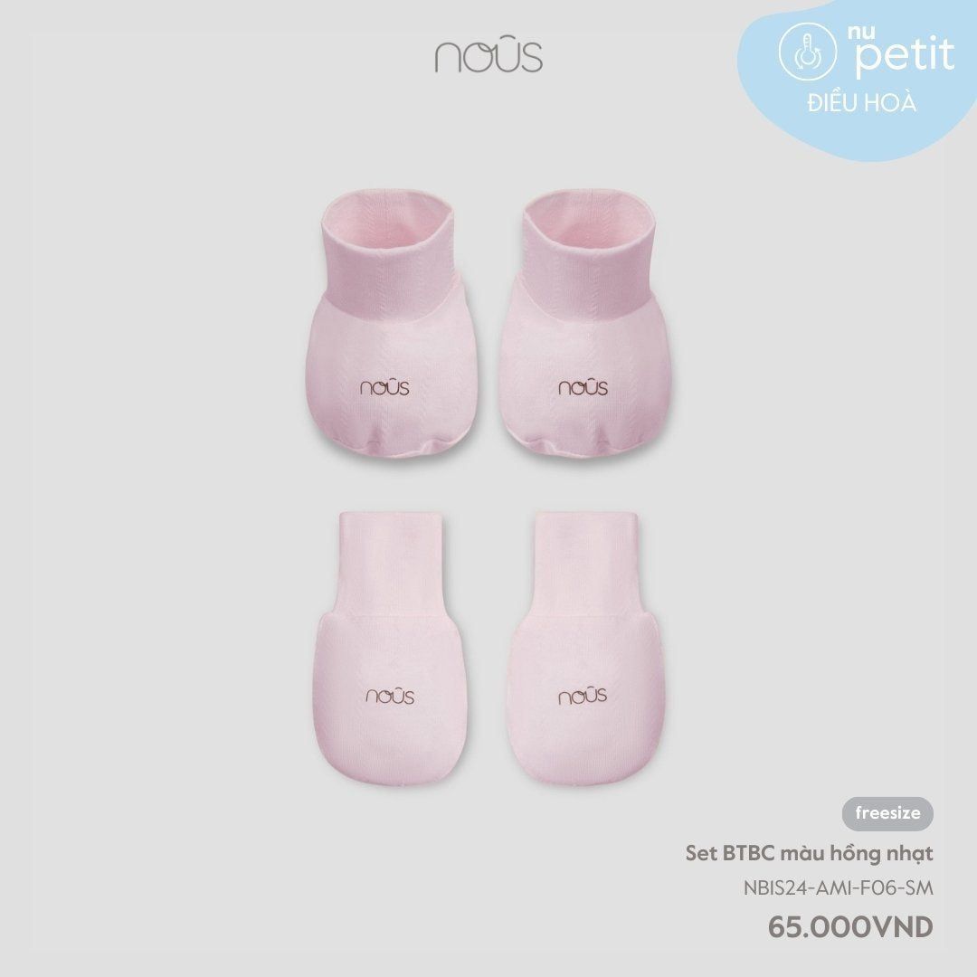  NOUS - Set BTBC màu hồng nhạt 