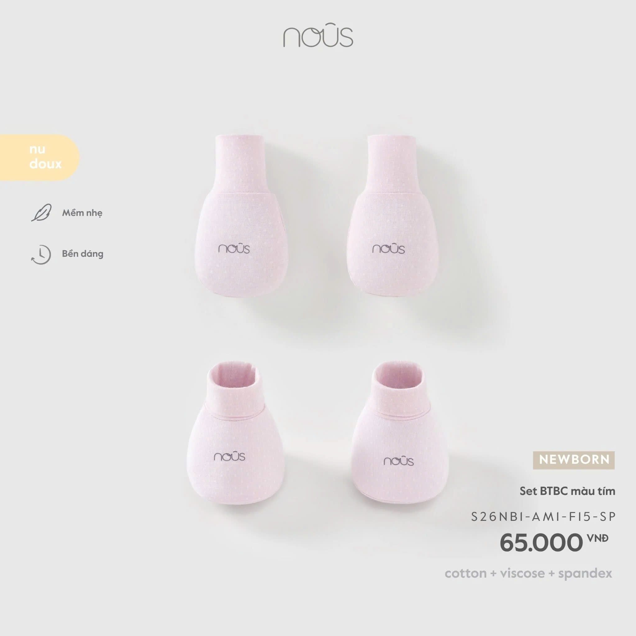  NOUS - Set BTBC màu tím 