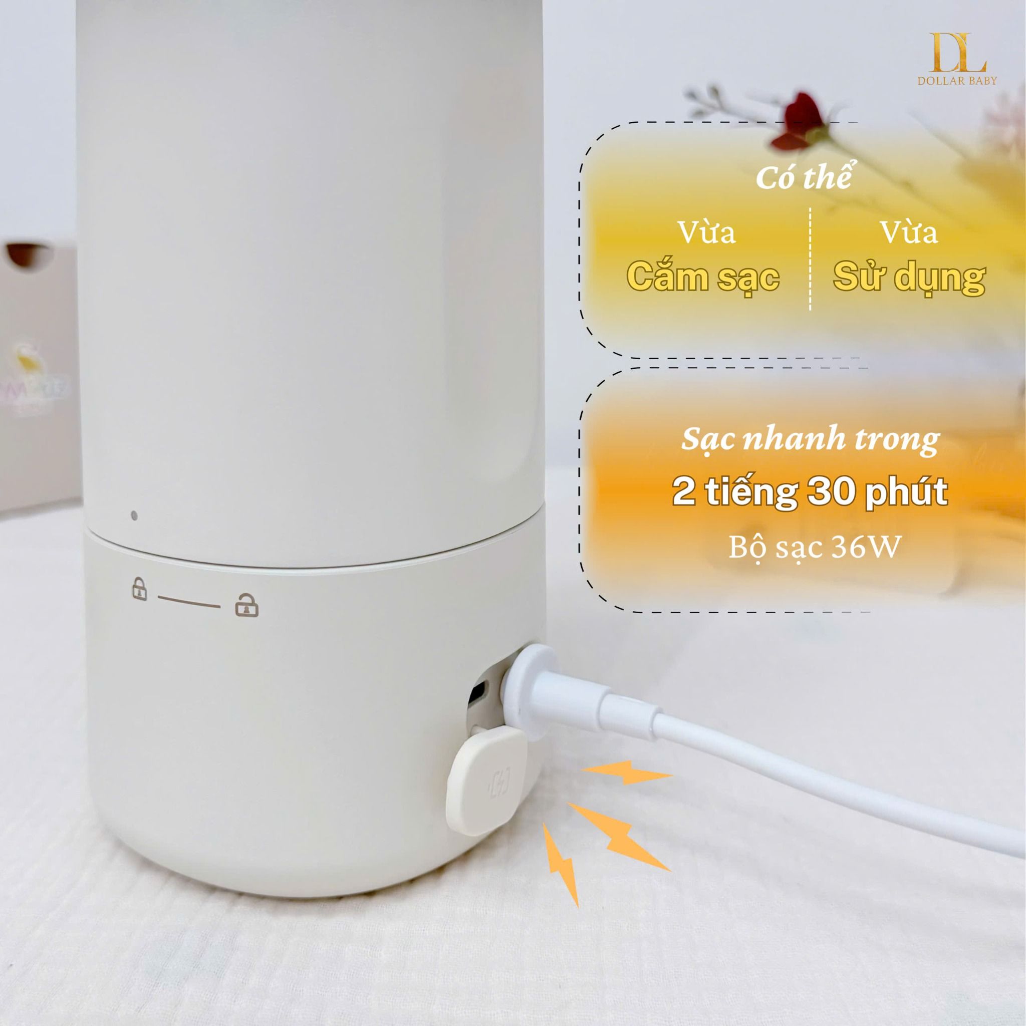  MOAZ BÉBÉ - Bình Đun Nước Di Động Cầm Tay - MB114 