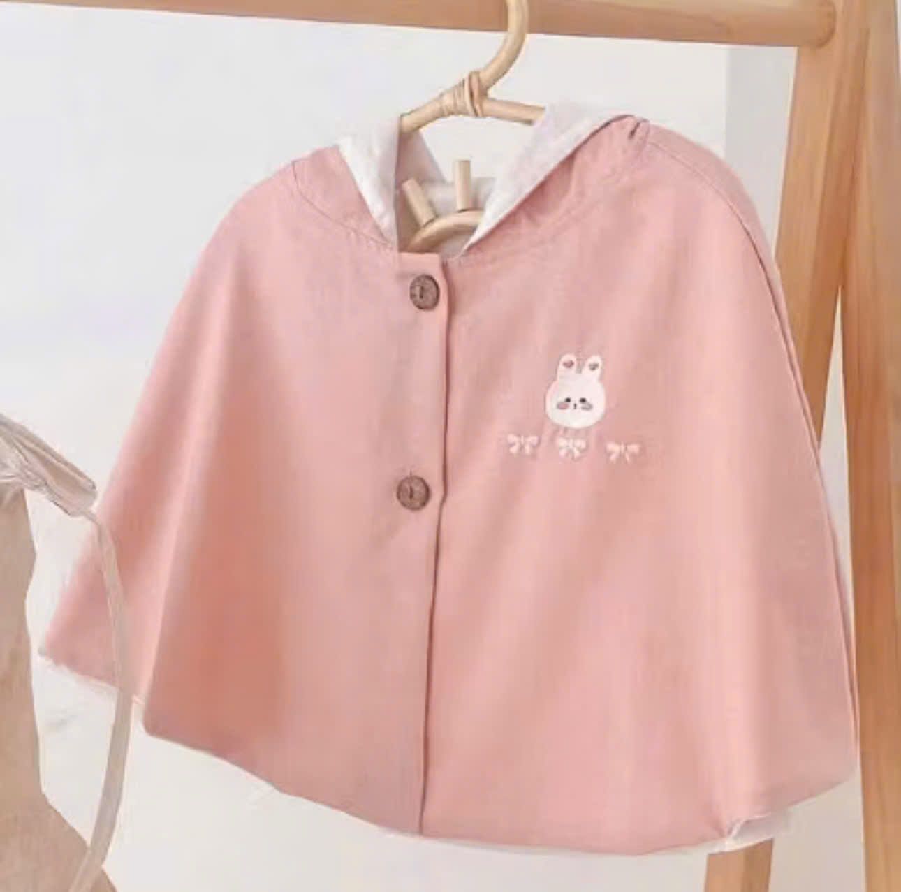  MONONA - Áo Choàng Linen Thêu Kèm Mũ Chắn Giọt Bắn/ Chắn Bụi MNN137 