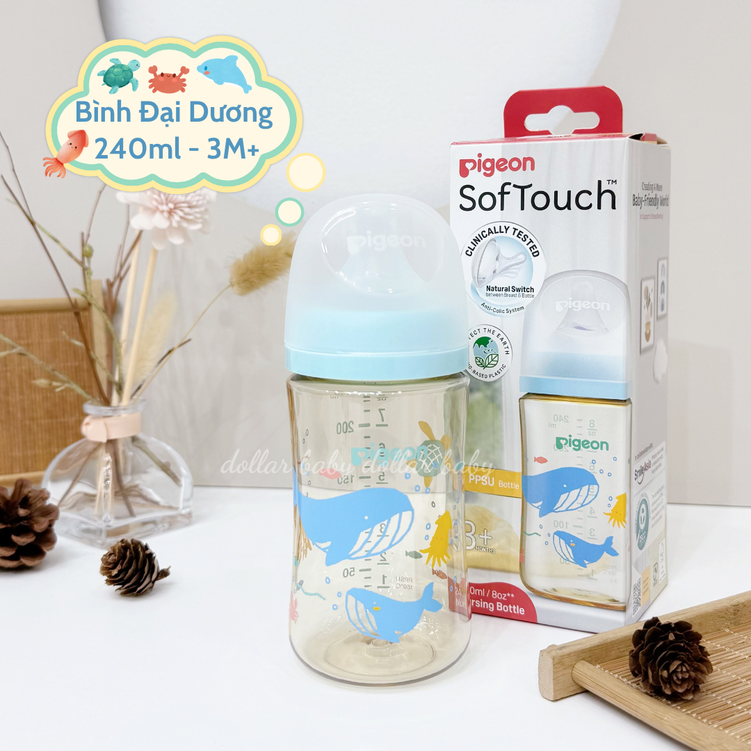  Bình Sữa Pigeon PPSU Softouch 