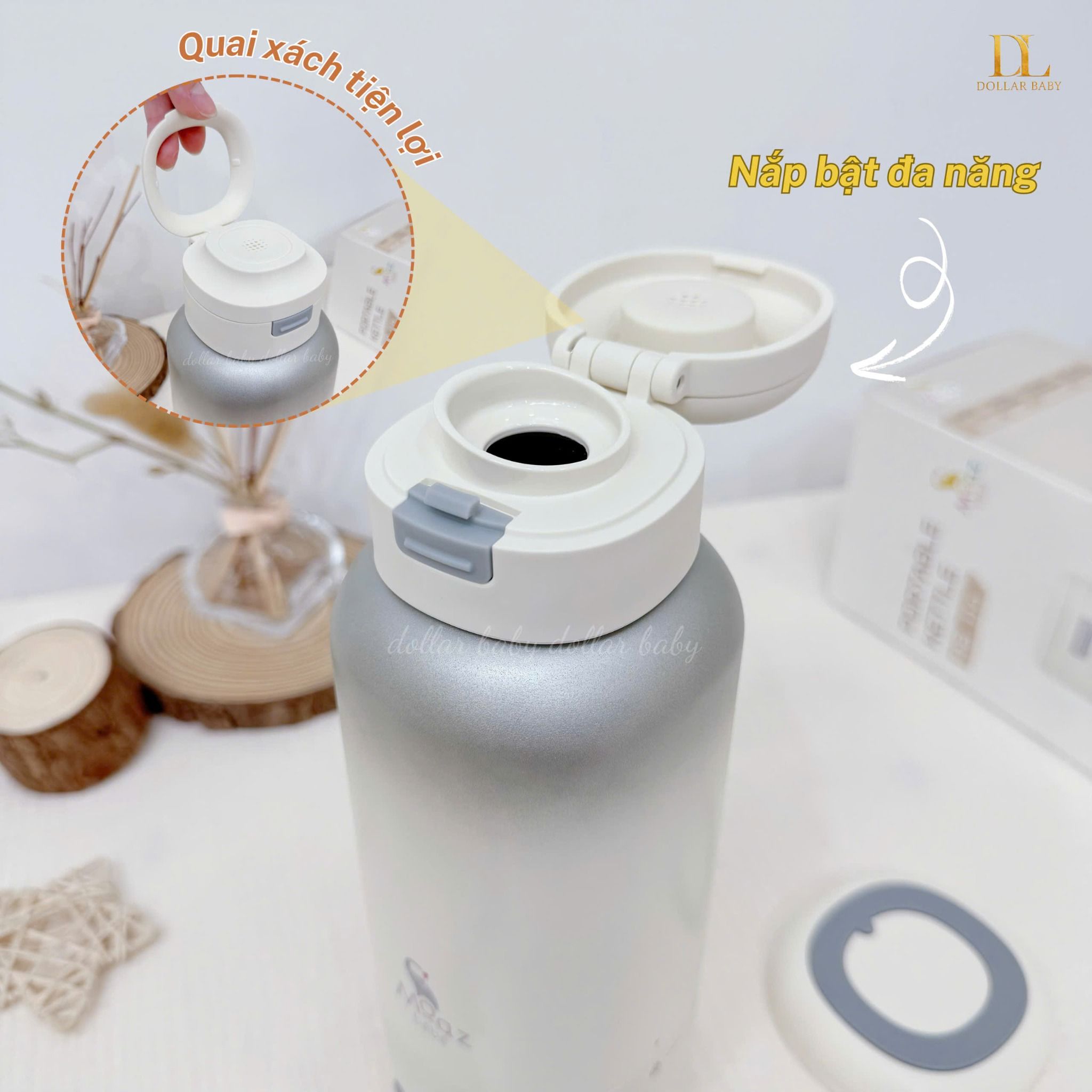  MOAZ BÉBÉ - Bình Đun Nước Di Động Cầm Tay - MB114 