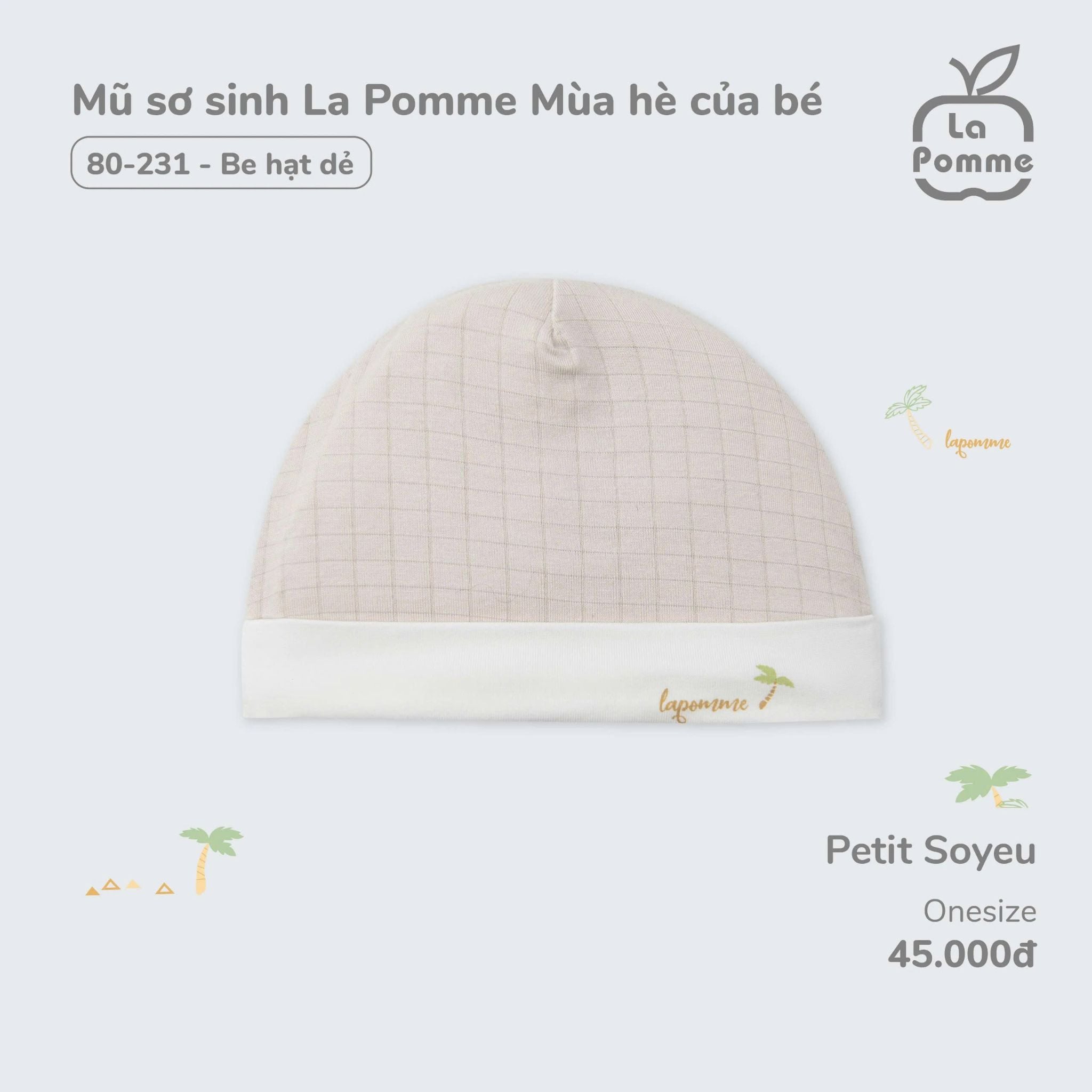 LA POMME - Mũ sơ sinh mùa hè của bé 