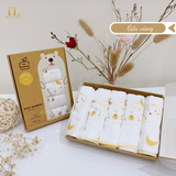  Set 5 Khăn Sữa Sợi Tre Lụa La Pomme Phối Màu ( 30 x 30 ) 