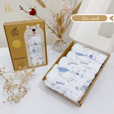  Set 5 Khăn Sữa Sợi Tre Lụa La Pomme Phối Màu ( 30 x 30 ) 