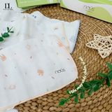  NOUS - Set 5 khăn sữa trắng in hoạ tiết 