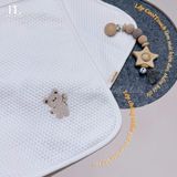  MOCHEE - Thảm Chống Thấm CoolTouch Gấu Thêu 