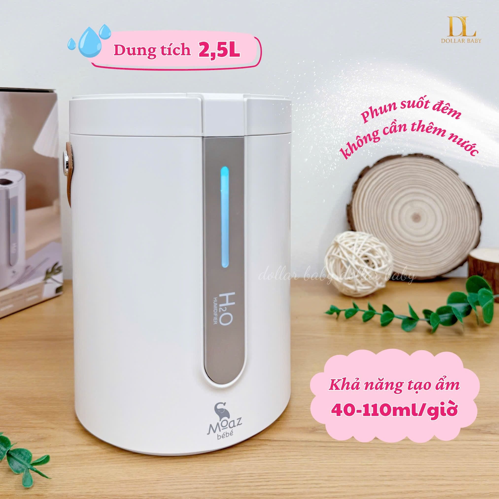  MOAZ BÉBÉ - Máy phun sương tạo ẩm xách tay cho bé - MB116 