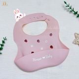  HONPER - Yếm Nhựa Silicon Hoạ Tiết 