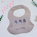  HONPER - Yếm Nhựa Silicon Hoạ Tiết 