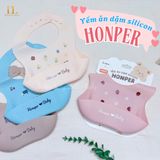 HONPER - Yếm Nhựa Silicon Hoạ Tiết 