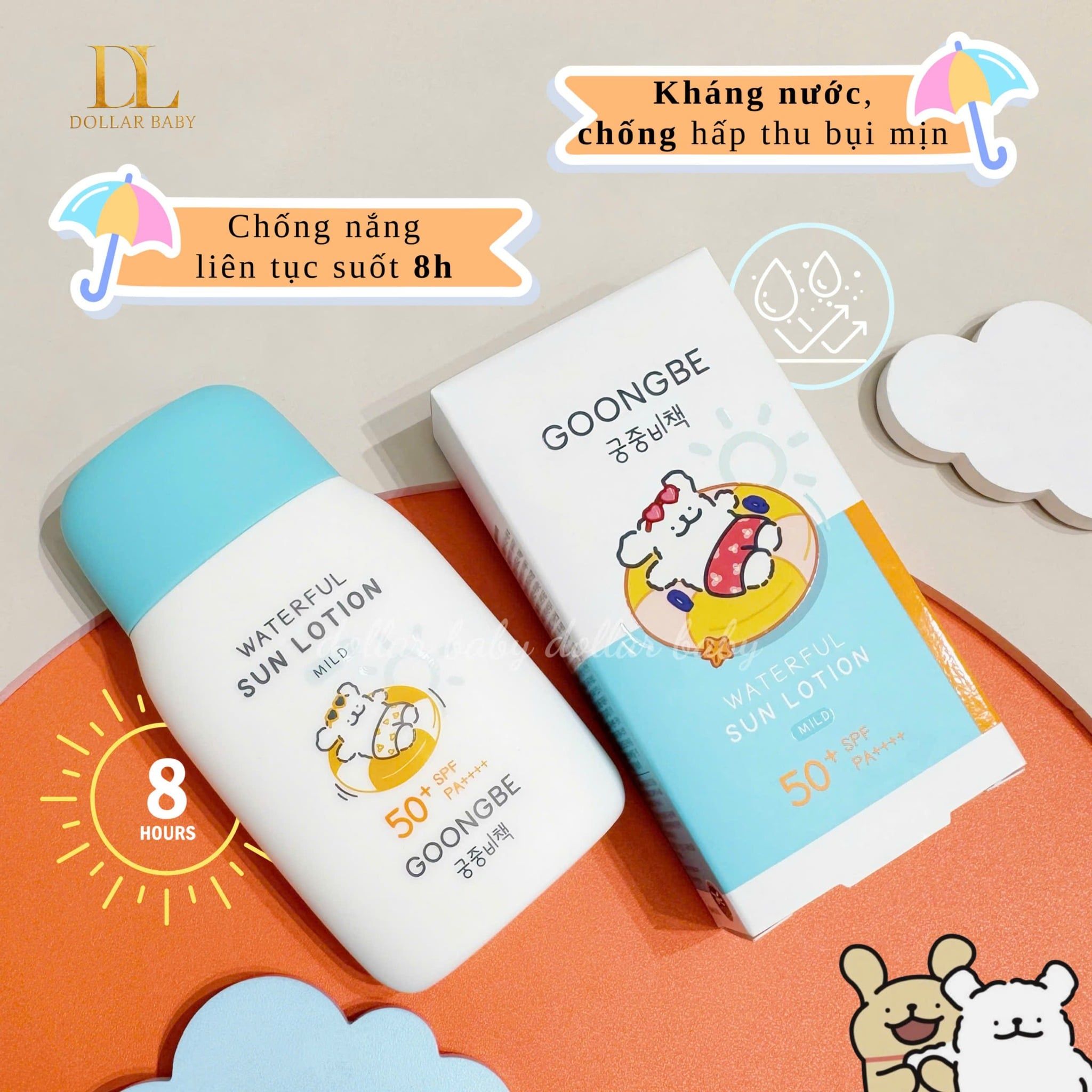  Kem Chống Nắng Dạng Sữa Goongbe Waterful Sun Lotion Mild 