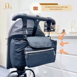  Túi bỉm sữa Qplay Qbook Đen 